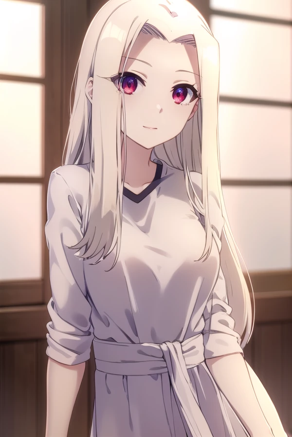 irisvielvoneinzbern, <lora:irisviel von einzbern prisma s2-lora-nochekaiser:1>,
irisviel von einzbern, long hair, blonde hair, (red eyes:1.3), white hair, (parted bangs:1.5), smile,
BREAK dress, white dress, collarbone,
BREAK indoors,
BREAK looking at viewer, (cowboy shot:1.5), dynamic pose,
BREAK <lyco:GoodHands-beta2:1>, (masterpiece:1.2), best quality, high resolution, unity 8k wallpaper, (illustration:0.8), (beautiful detailed eyes:1.6), extremely detailed face, perfect lighting, extremely detailed CG, (perfect hands, perfect anatomy),