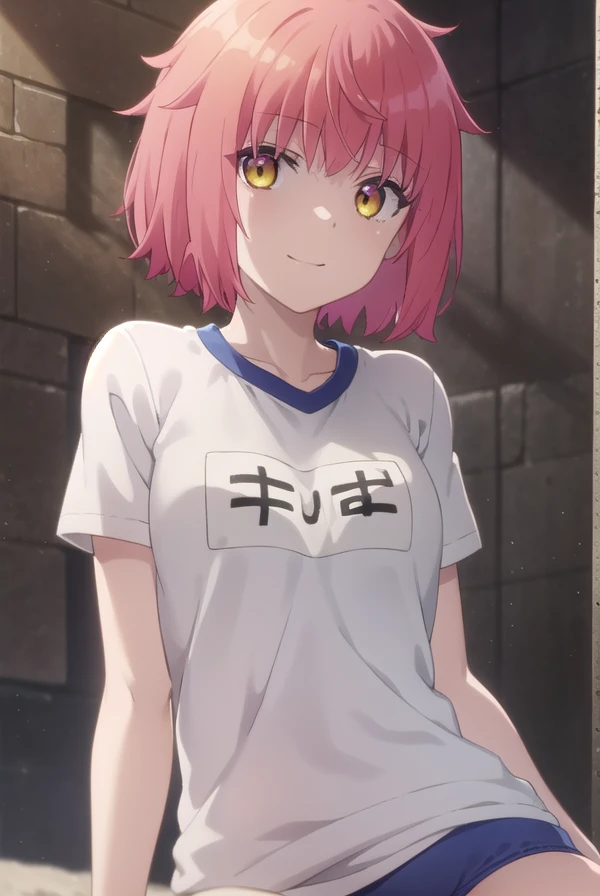 prismatanaka, <lora:prisma tanaka s3-lora-nochekaiser:1>,
tanaka, short hair, (yellow eyes:1.3), red hair, smile,
BREAK shirt, white shirt, short sleeves, gym uniform, buruma, name tag, blue buruma,
BREAK outdoors, snow,
BREAK looking at viewer, (cowboy shot:1.5), dynamic pose,
BREAK <lyco:GoodHands-beta2:1>, (masterpiece:1.2), best quality, high resolution, unity 8k wallpaper, (illustration:0.8), (beautiful detailed eyes:1.6), extremely detailed face, perfect lighting, extremely detailed CG, (perfect hands, perfect anatomy),