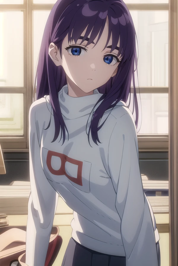 erininamori, <lora:eri ninamori ova1-lora-nochekaiser:1>,
eri ninamori, skirt, purple hair, (black eyes:1.3), long hair,
BREAK sweater, red sweater, long sleeves, skirt, black skirt,
BREAK indoors,
BREAK looking at viewer, (cowboy shot:1.5), dynamic pose,
BREAK <lyco:GoodHands-beta2:1>, (masterpiece:1.2), best quality, high resolution, unity 8k wallpaper, (illustration:0.8), (beautiful detailed eyes:1.6), extremely detailed face, perfect lighting, extremely detailed CG, (perfect hands, perfect anatomy),