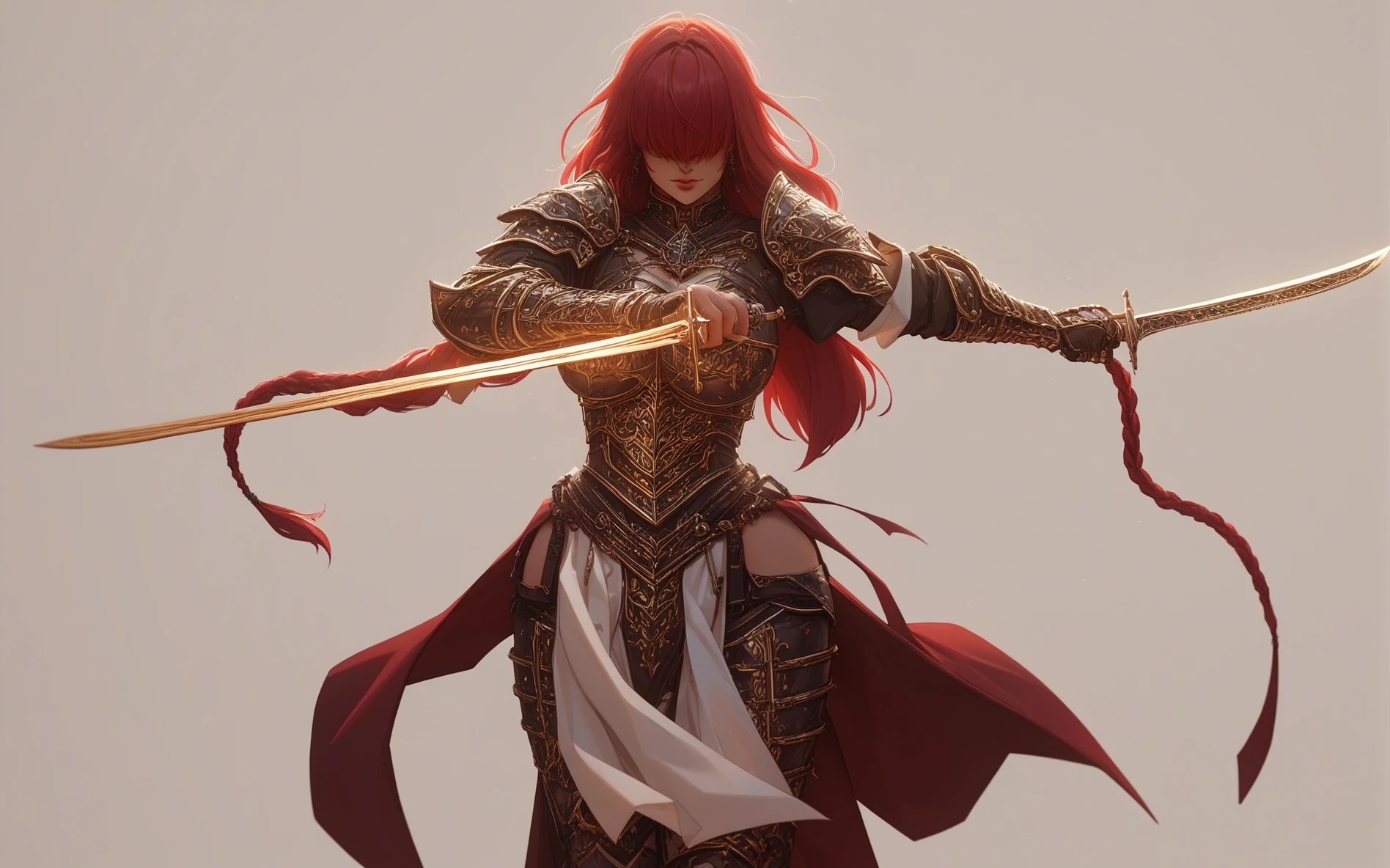 score_9,  01DA,  holding great-sword one hand, gold,  high contrast, hard shadows,  cinematic lighting,  large breasts, [:gothic:0.4], hair covering eyes, long hair, [:wide hips:0.3],  long handle, 
woman, armor, 
 <lora:detailarmor:0@0,0.5@0.25,1@0.5,0.5@0.75>
