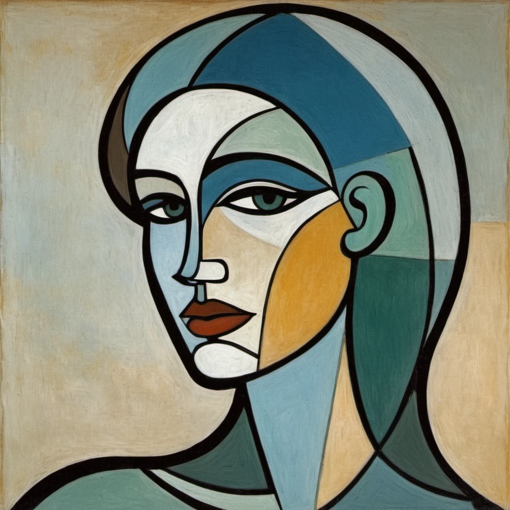 Picasso cubism art of a woman,subtle colors, minimalist, faint, <lora:amadams_xl_1_standard_merger_35_63_03_07:1>