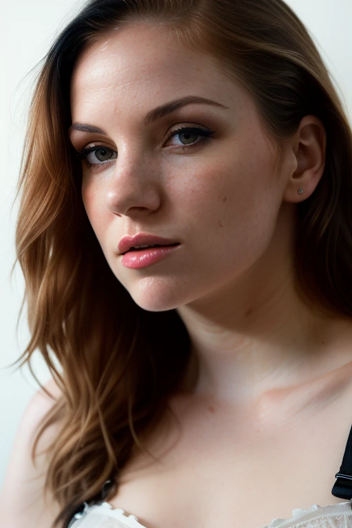 DEN_kemper_SG
headshot,face focus,bright,(plain white background:1.2),bare shoulders,(black corset:1.2),strong eyeliner,Red lipstick,mouth open,
bokeh, f1.4, 40mm, photorealistic, raw, 8k, textured skin, skin pores, intricate details <lora:epi_noiseoffset2:1>, epiCRealism