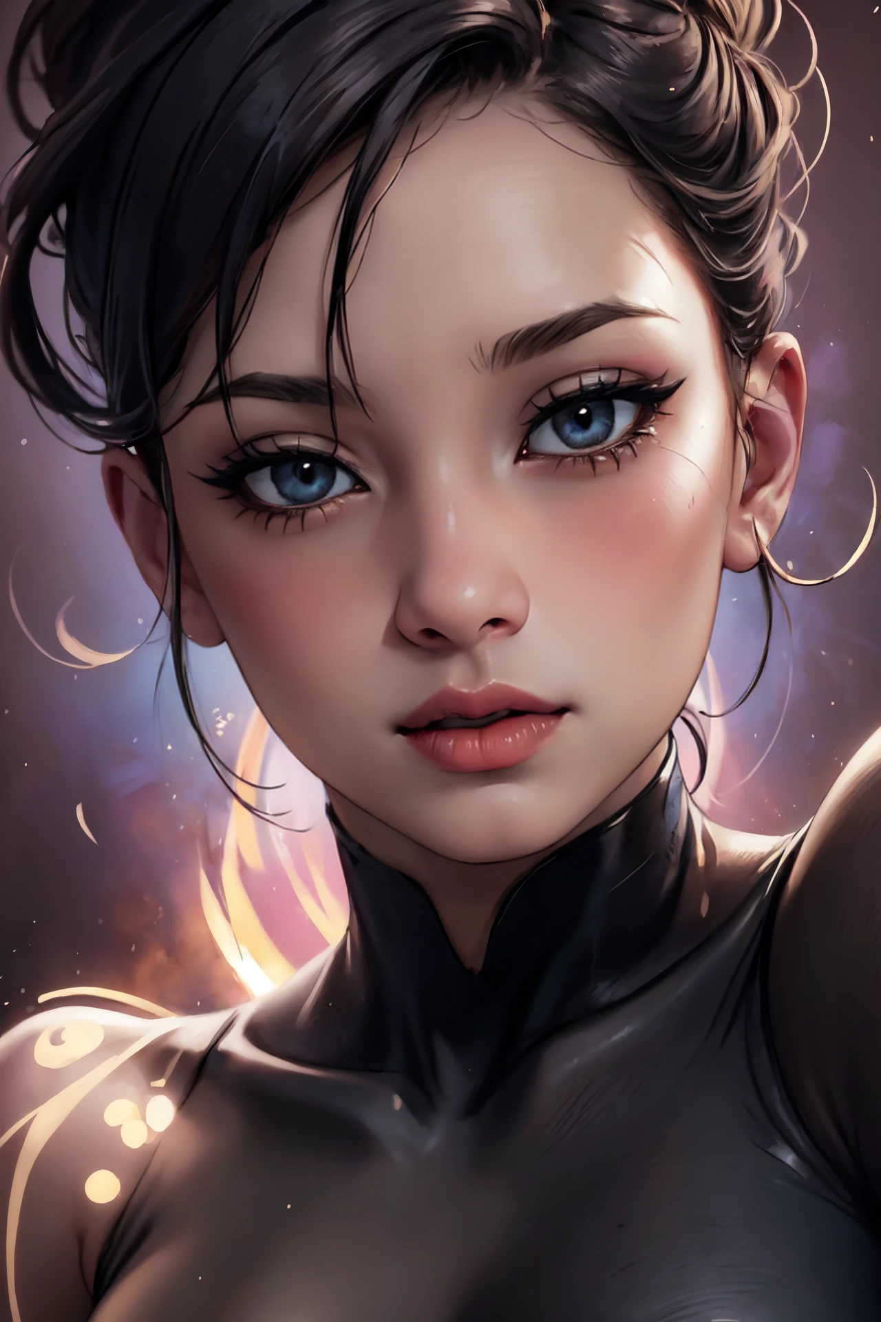 ((8k, best quality, masterpiece, Rule of thirds)), ((light play, shadow play)), ((dynamic pose)), ((anime photography)), ((cartoon art, vivid colors, anime background)), abstract backlit portrait of a beautiful face, ((shiny, reflective, glow)), ((PA7_Portrait-ECU)),