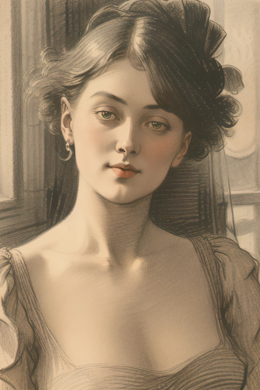 Woman without clothes