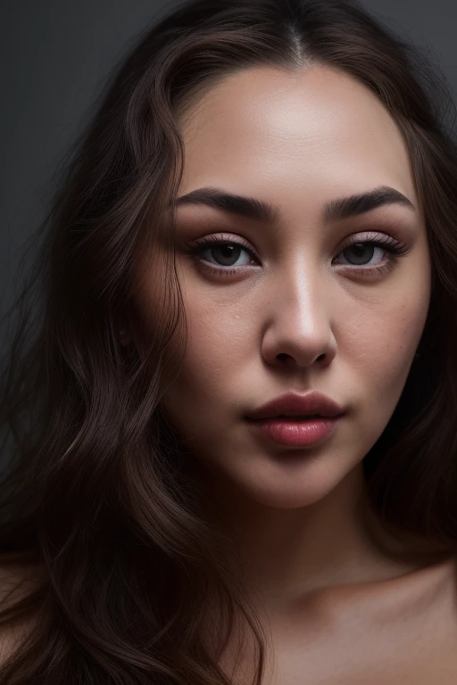 DEN_louisa_khovanskiMK2,
(headshot:1.2) portrait on a (plain dark grey background:1.2), (headshot:1.2), (face focus:1.1), (soft focus:1.2), low lighting, (out of focus:1.2),
bokeh, f1.4, 40mm, photorealistic, raw, 8k, textured skin, skin pores, intricate details <lora:epi_noiseoffset2:1>, epiCRealism