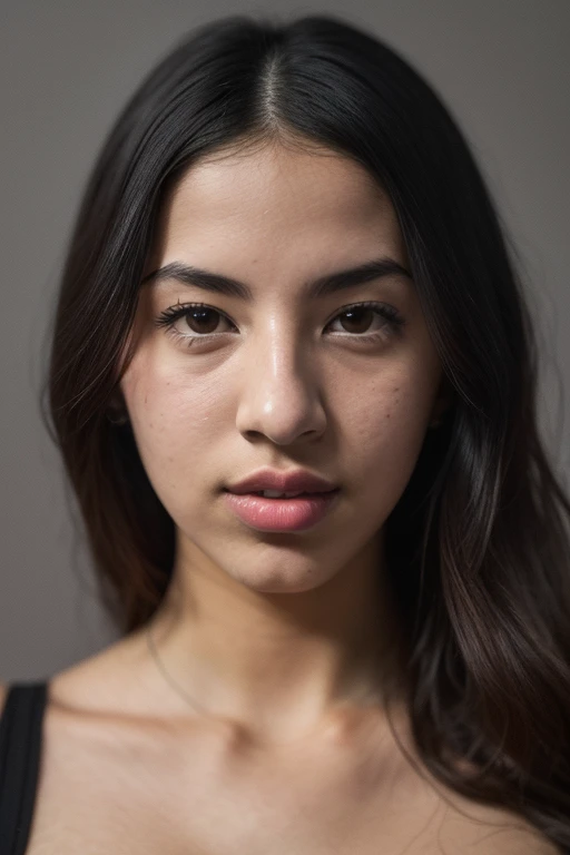DEN_violetrose_OF,
(headshot:1.2) portrait on a (plain dark grey background:1.2), (headshot:1.2), (face focus:1.1), (soft focus:1.2), low lighting, (out of focus:1.2),
bokeh, f1.4, 40mm, photorealistic, raw, 8k, textured skin, skin pores, intricate details <lora:epi_noiseoffset2:1>, epiCRealism