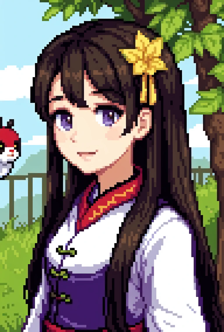 masterpiece, best quality,1girl,chinese clothes,zoo,pixel_art,pastel colors