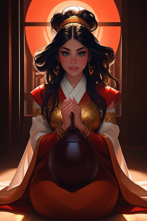 DEN_honey_bee,
a Buddhist monk sitting outside and meditating in a Buddhist monastery wearing orange Buddhist robes, Buddhist, tranquillity, peace,
bokeh, f1.4, 40mm, photorealistic, raw, 8k, textured skin, skin pores, intricate details <lora:epi_noiseoffset2:1>, epiCRealism <lora:ClothingAdjuster3:-1.3>