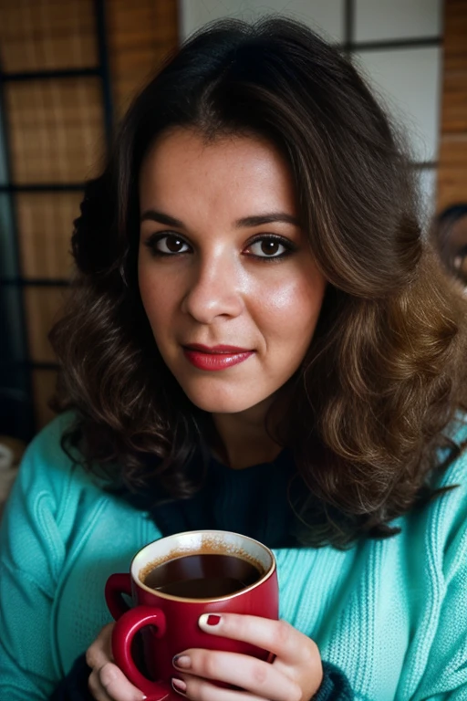 ChrissieBeauchamp, <lora:ChrissieBeauchamp:1>, full color portrait of a young woman, wearing a thick sweater, having a cup of coffe in a crowded cafe, <lora:epi_noiseoffset2:1>, natural light, god rays, epic character composition,by ilya kuvshinov, alessio albi, nina masic,sharp focus, subsurface scattering, f2, 35mm, film grain