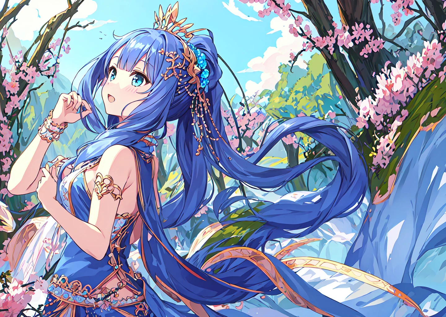 <lora:Priscilla:0.8>,Priscilla,1girl,super fine illustration,masterpiece,best quality,in spring,nature,