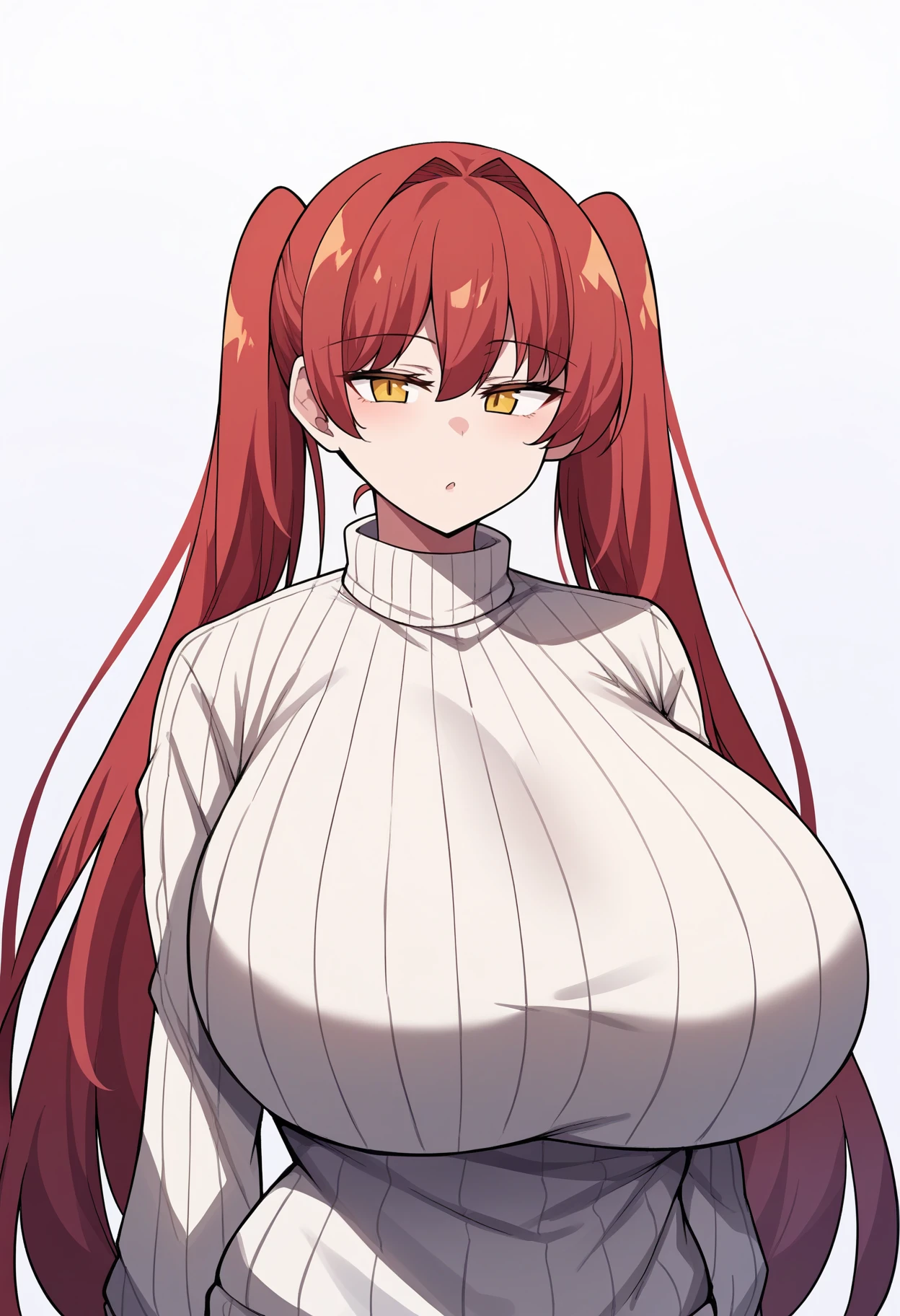 masterpiece, best quality, matsumoto rangiku, beautiful lighting, long hair, turtleneck, crop top, pencil skirt, underboob, necklace, gigantic breasts, standing, looking at viewer, blue eyes, smile, japanese architecture, cowboy shot, shiny skin, gigantic breasts, curvy, seductive smile, bare shoulders, elbow gloves