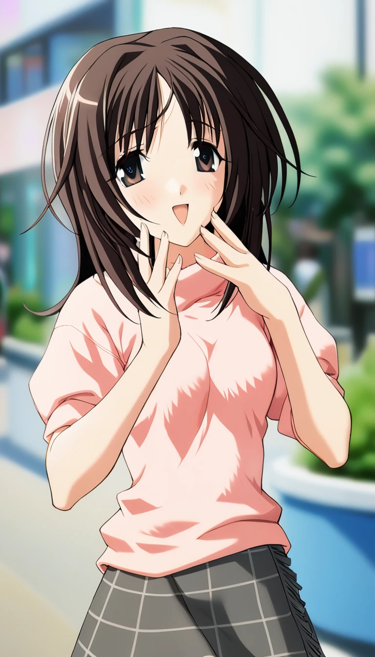 Handjob、smile、blush、Sigh、female、camisole