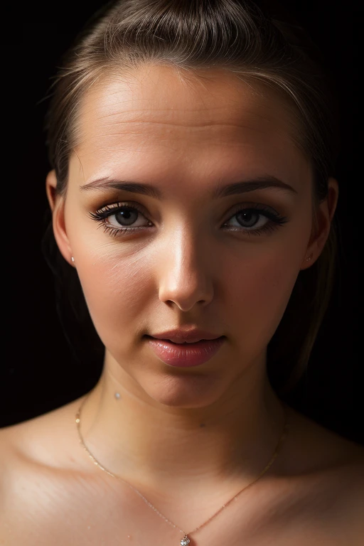 DEN_lucie_wilde,
(headshot:1.2) portrait on a (plain black background:1.2), (headshot:1.2), (face focus:1.1), (facing the camera:1.2), Head in the centre, (eye contact:1.3), (intense stare:1.1), mouth open, (facing straightforward:1.2), (forward facing:1.1), Head, face, Head focus, Head tilted down, looking slightly up at the camera,
bokeh, f1.4, 40mm, photorealistic, raw, 8k, textured skin, skin pores, intricate details <lora:epi_noiseoffset2:1>, epiCRealism