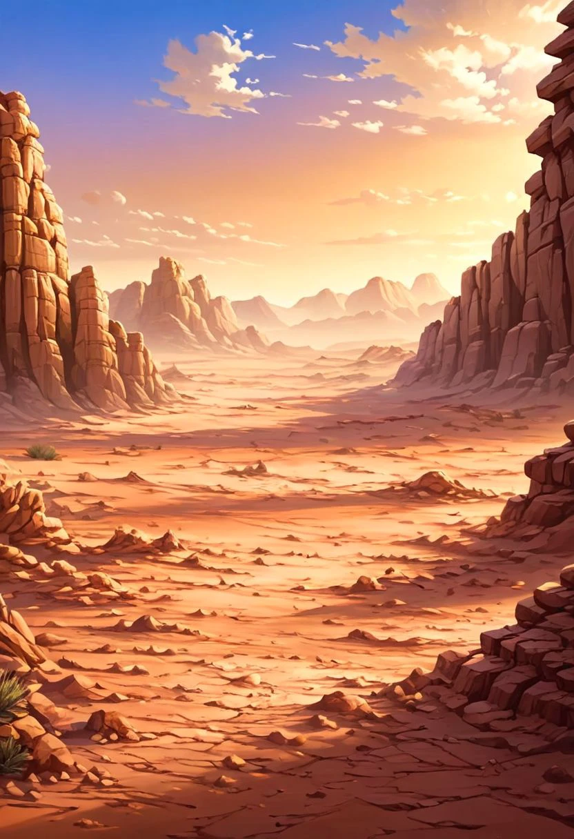 Create a Desert Background ,masterpiece, ultra detailed, 8k, highly quality
