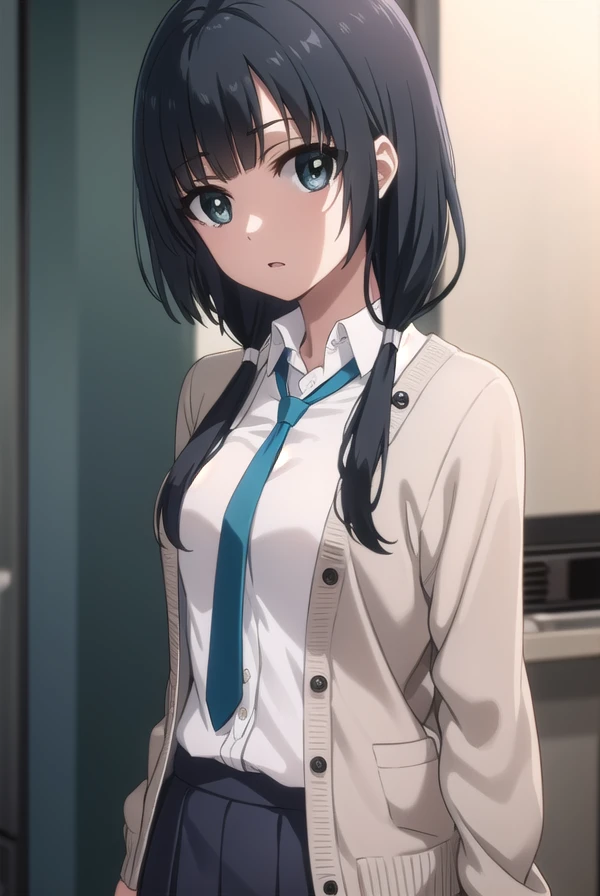 emayasuhara, <lora:ema yasuhara s1-lora-nochekaiser:1>,
ema yasuhara, long hair, black hair, twintails, (black eyes:1.3), low twintails,
BREAK skirt, school uniform, necktie, cardigan, shirt, grey shirt, black skirt, yellow cardigan,
BREAK indoors, office,
BREAK looking at viewer, (cowboy shot:1.5), dynamic pose,
BREAK <lyco:GoodHands-beta2:1>, (masterpiece:1.2), best quality, high resolution, unity 8k wallpaper, (illustration:0.8), (beautiful detailed eyes:1.6), extremely detailed face, perfect lighting, extremely detailed CG, (perfect hands, perfect anatomy),