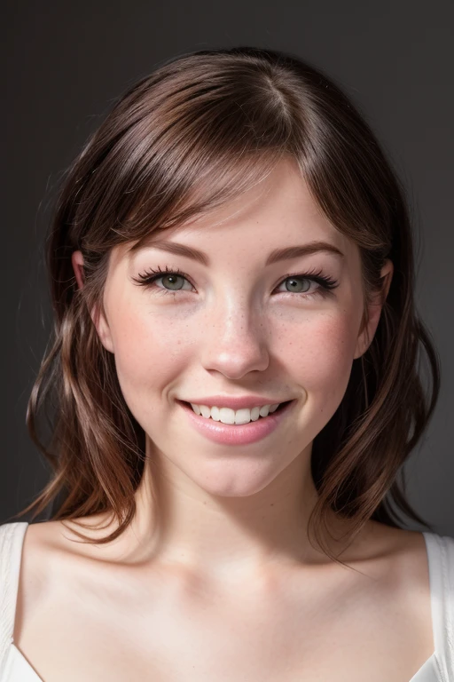 DEN_belle_delphine, Big smile (teeth braces:1.1),
(headshot:1.2) portrait on a (plain background:1.2), (headshot:1.2), (face focus:1.1), lighting from the left, (shadows:1.2), (left side lighting:1.2), (side light:1.3), (half lit face:1.1), (strong shadows:1.2),
bokeh, f1.4, 40mm, photorealistic, raw, 8k, textured skin, skin pores, intricate details <lora:epi_noiseoffset2:1>, epiCRealism