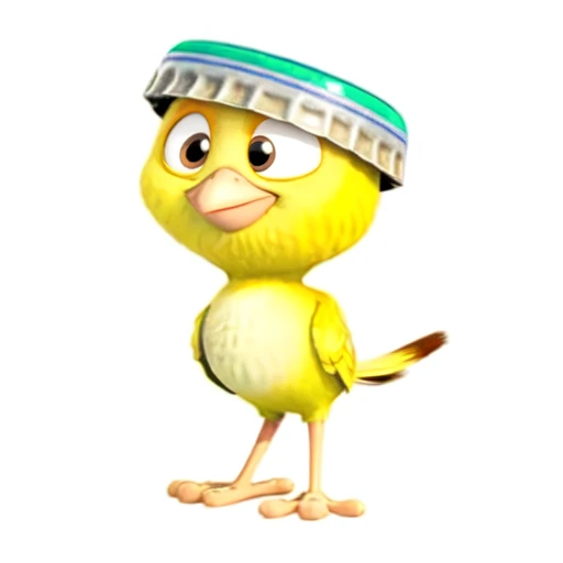 Nico, sfw, yellow canary, male, yellow feathers, 2d, flat colors, cartoon, detailed, <lora:Nico(BirdMovie,Rio):0.5> bottle cap on head <lora:BirdMovie:0.3>