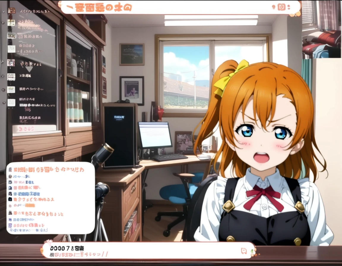 1girl,
kousaka honoka, love live!,
angry,,
<lora:vtubercutoutXL1:0.8>,vtubercutout,indoor,text,livestream,fake screenshot,
masterpiece, best quality, ultra detailed, highres,4k,(ultra-detailed:1.4) (illustration:0.5), (ray tracing,:0.8),(anime colored:0.7),(ai-generated:0.5),