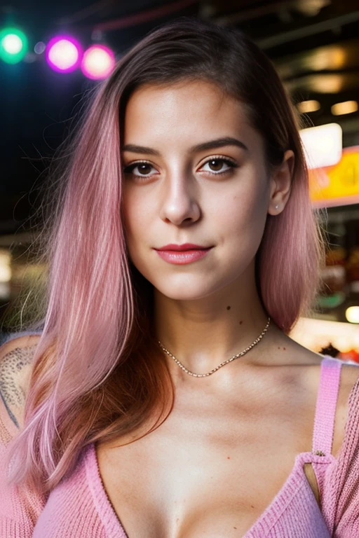 Mixed polish but more latina woman with long hair sticking out her tongue in a black dress, tongue out, long blonde hair and large eyes, duckface, a gorgeous , swedish woman, goddess ,saturated pink hair and large blueish eyes face, perfect girl, with long pink hair, instagram model, sexy girl with long purple hair, big lips, makeup, strong eyebrows, 23 years old, fit, only lip gloss, Thick red light red lips, madison beer, perfect girl, with soemthing interesing in her eyes, e girl, young , sharp face, not innocent face, strong pink purple hair , kittyxnacre maddie francesca type, she is in a lost aztec temple