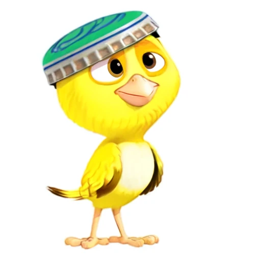 Nico, sfw, yellow canary, male, yellow feathers, 2d, flat colors, cartoon, detailed, <lora:Nico(BirdMovie,Rio):0.7> bottle cap on head <lora:BirdMovie:0.2>