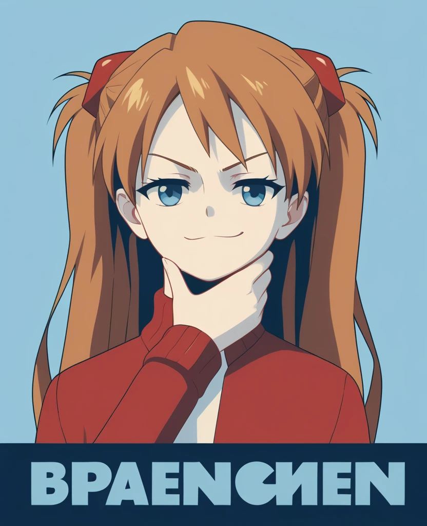 score_9,score_8_up,score_7_up,score_6_up source_anime BREAK campaign,hand on chin,smug,border,1girl souryuu asuka langley,portrait,<lora:sdxlpony_campaign:1>
