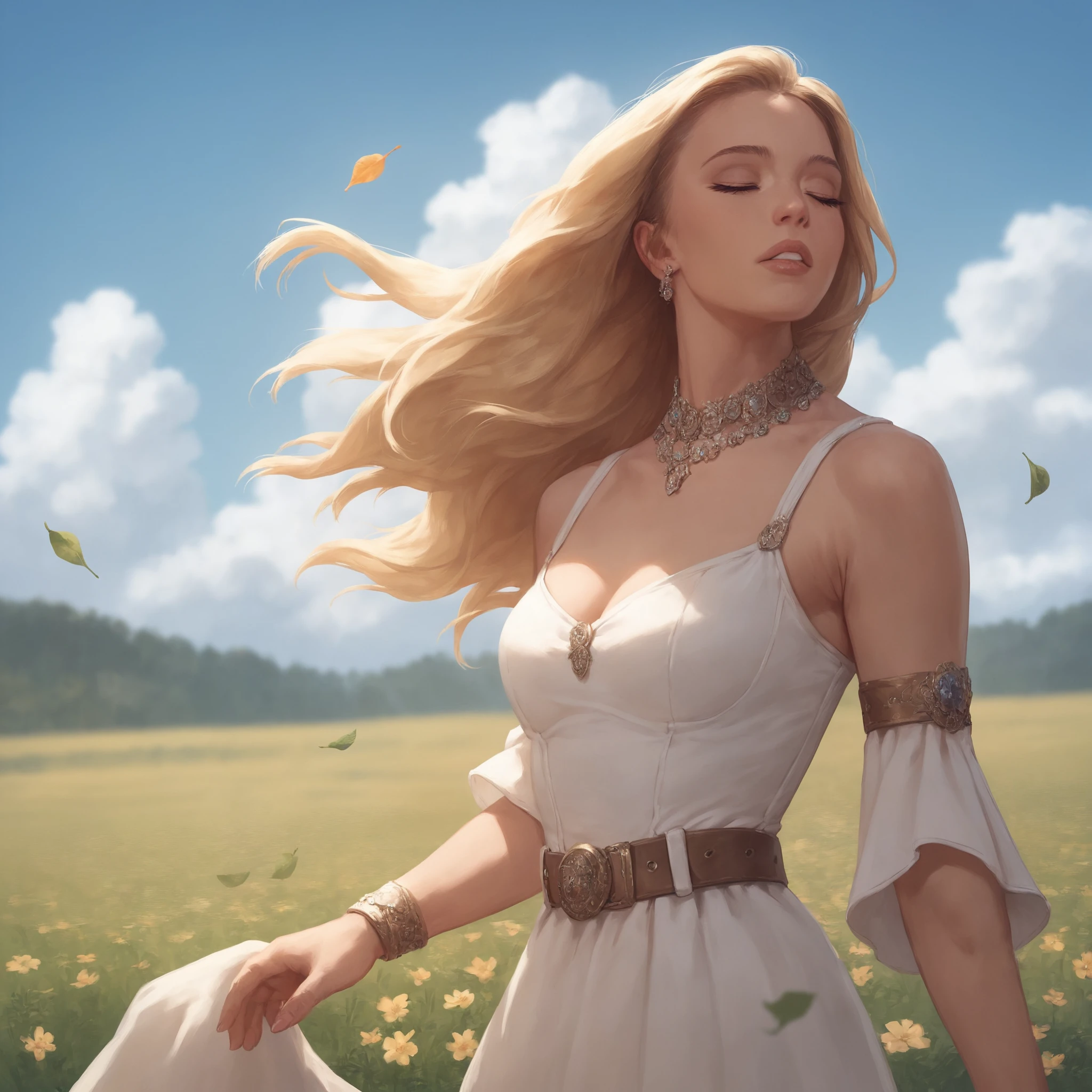 {
"prompt": "score_9,score_8_up,score_7_up,score_6_up,score_5_up,score_4_up the most beautiful woman Sydney Sweeney, ,solo,long hair,blonde hair,dress,jewelry,closed eyes,flower,outdoors,parted lips,detached sleeves,sky,day,belt,cloud,tree,blue sky,leaf,grass,field",
"negative_prompt": "",
"prompt_expansion": "",
"styles": "[]",
"performance": "Quality",
"resolution": "(2048, 2048)",
"guidance_scale": 4,
"sharpness": 2,
"adm_guidance": "(1.5, 0.8, 0.3)",
"base_model": "Pony.safetensors",
"refiner_model": "None",
"refiner_switch": 0.5,
"sampler": "euler_ancestral",
"scheduler": "karras",
"seed": 5292498851886923302,
"lora_combined_1": "PonylySydneySweeney.safetensors : 0.92",
"lora_combined_2": "stylepony.safetensors : 1.0",
"version": "Fooocus v2.2.0"
}