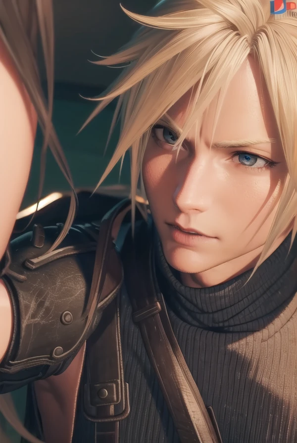 cloudstrife, <lora:cloud strife ingame-lora-nochekaiser:1>,
cloud strife, blonde hair, male focus, spiked hair, (grey eyes:1.3),
BREAK gloves, sleeveless, black gloves, pants, armor, turtleneck,
BREAK outdoors,
BREAK looking at viewer, dynamic pose,
BREAK <lyco:GoodHands-beta2:1>, (masterpiece:1.2), best quality, high resolution, unity 8k wallpaper, (illustration:0.8), (beautiful detailed eyes:1.6), extremely detailed face, perfect lighting, extremely detailed CG, (perfect hands, perfect anatomy),