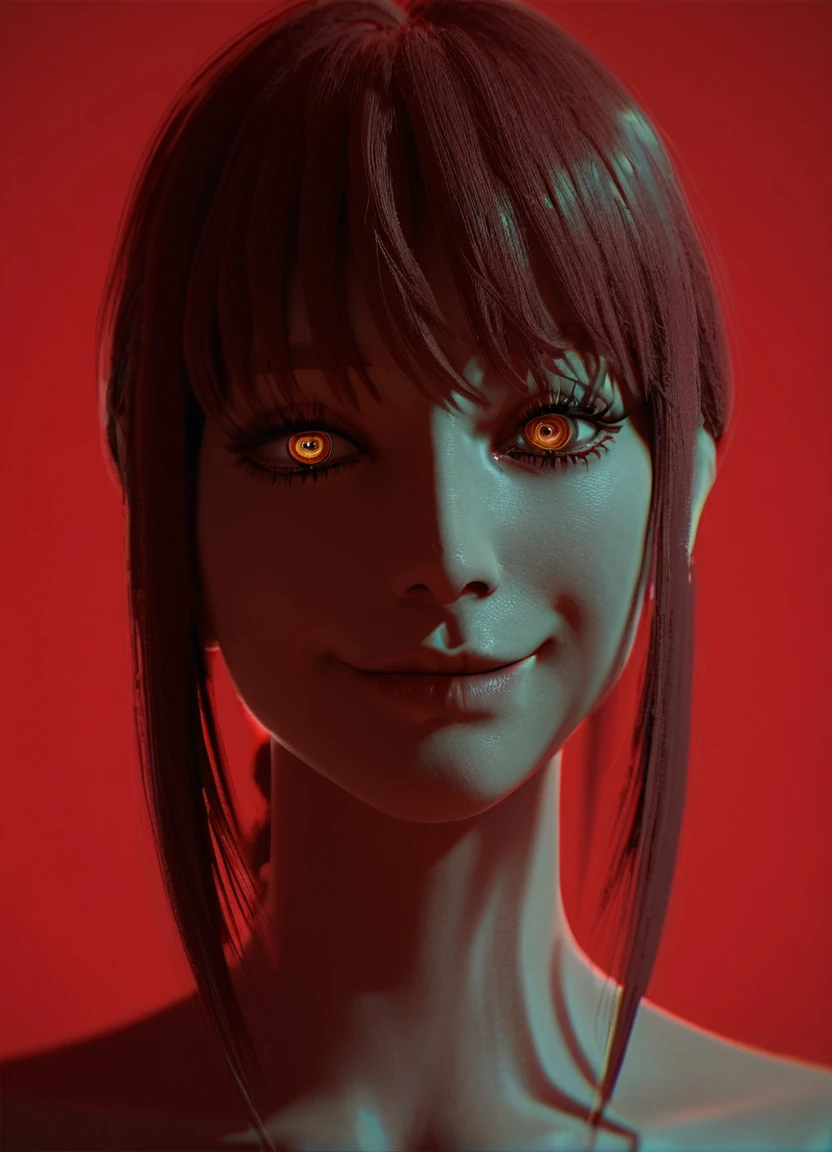 score_9, score_8_up, score_7_up,3d, 1girl, makima_(chainsaw_man), portrait,  closed mouth, (smile:0.7), makeup, red background, backlighting<lora:RetouchXL_PonyV6_v2:1>