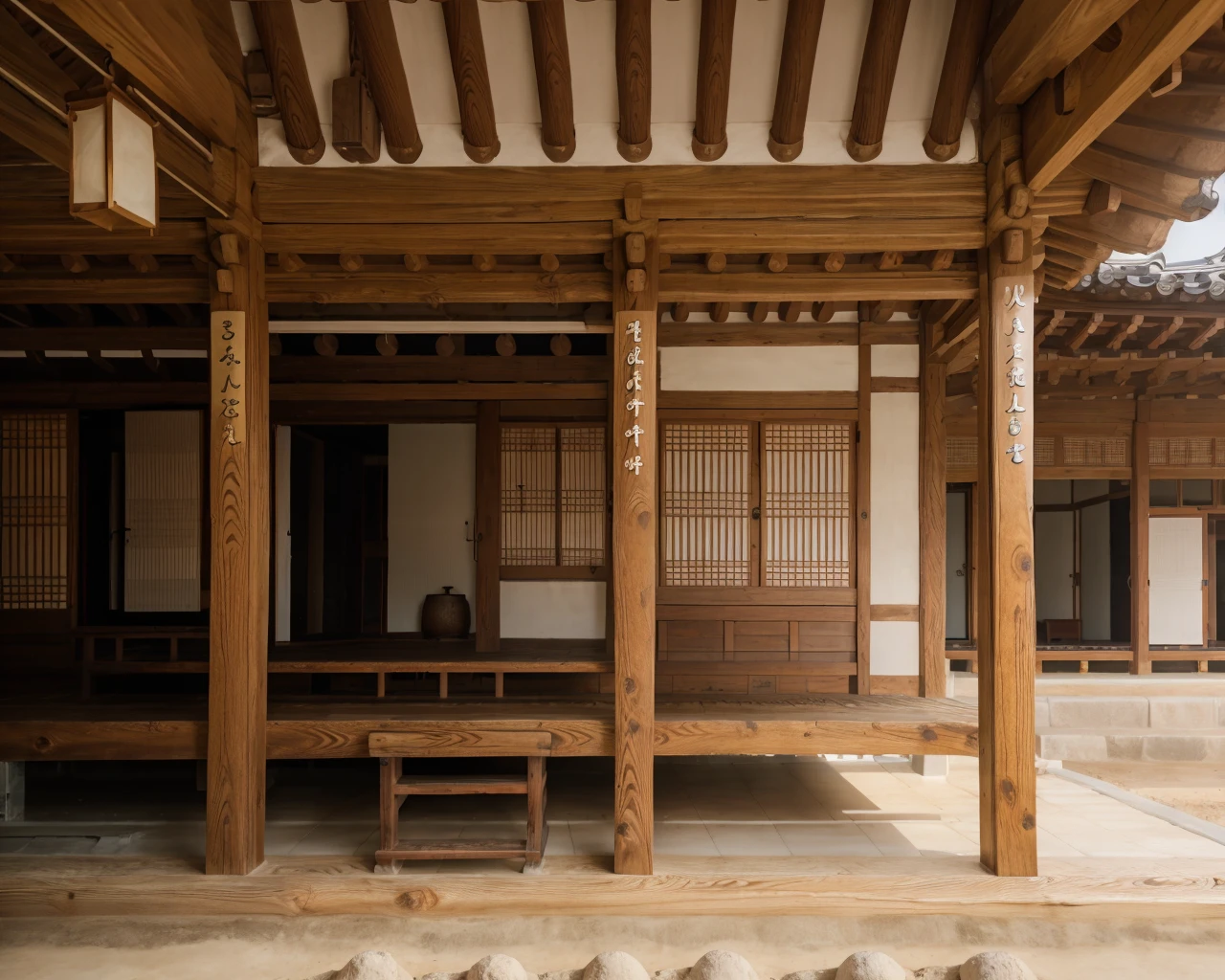 (masterpiece, realistic, RAW, 8k), <lora:hanhouse:0.8>, 
\\a traditional Korean house,