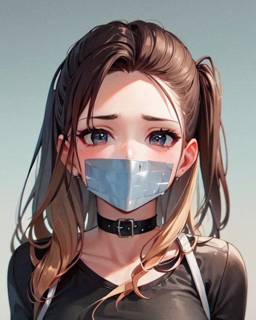 (masterpiece, best quality, high resolution), portrait, tape gag, 1girl, solo, gagged <lora:MS_Real_Taped_Lite:1>