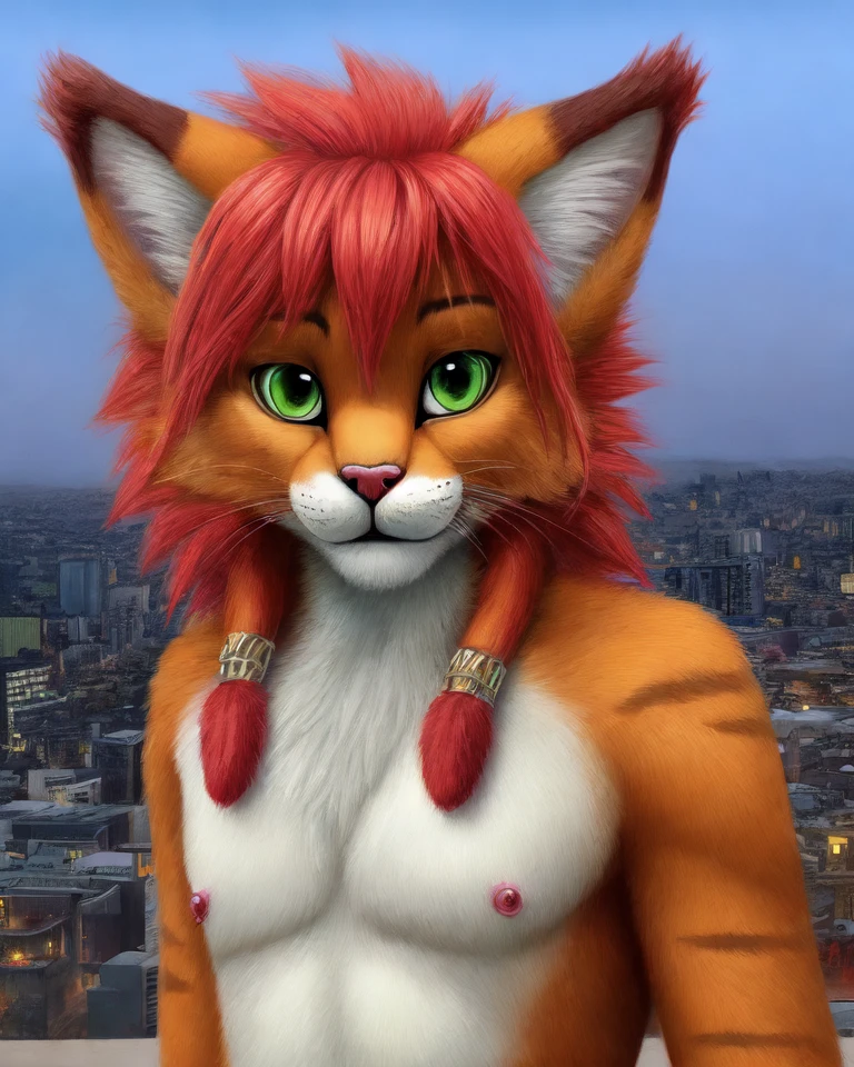 solo, skimpy, photorealism, half-length portrait, city background, ,
<lora:caluanapage:1> caluanapage, male, feline