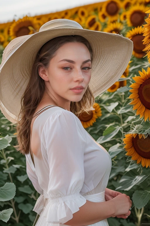 DEN_luweazl_TT,
(walking through a field of sunflowers wearing a (summer dress:1.3) and sun hat, field, sunflowers, summer, scenic:1.2),
bokeh, f1.4, 40mm, photorealistic, raw, 8k, textured skin, skin pores, intricate details <lora:epi_noiseoffset2:1>, epiCRealism