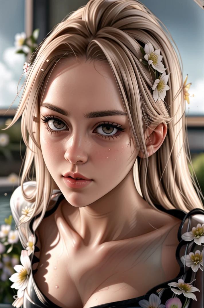 tv_Elsa_Winton_MXAI_V1,  shocked expression,  ((wearing a flowered summer dress)), High Noon, at a steaming hot spring,  (((relaxed))), "epic-Ultra-HD-details", "epic-Ultra-HD-highlights",       PA7_Human-Likeness,