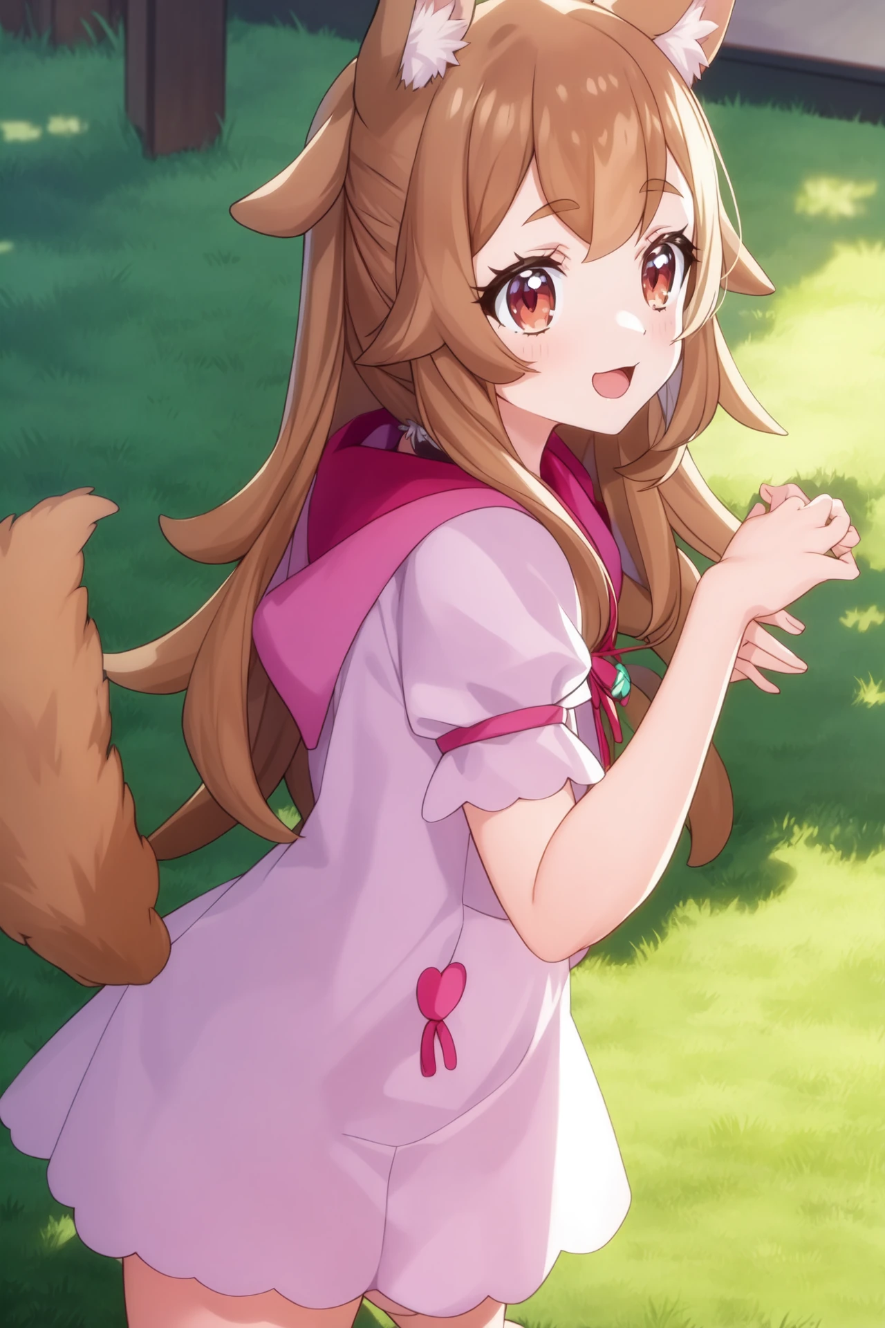 inukaikomugi, dog ears, dog tail, dog girl