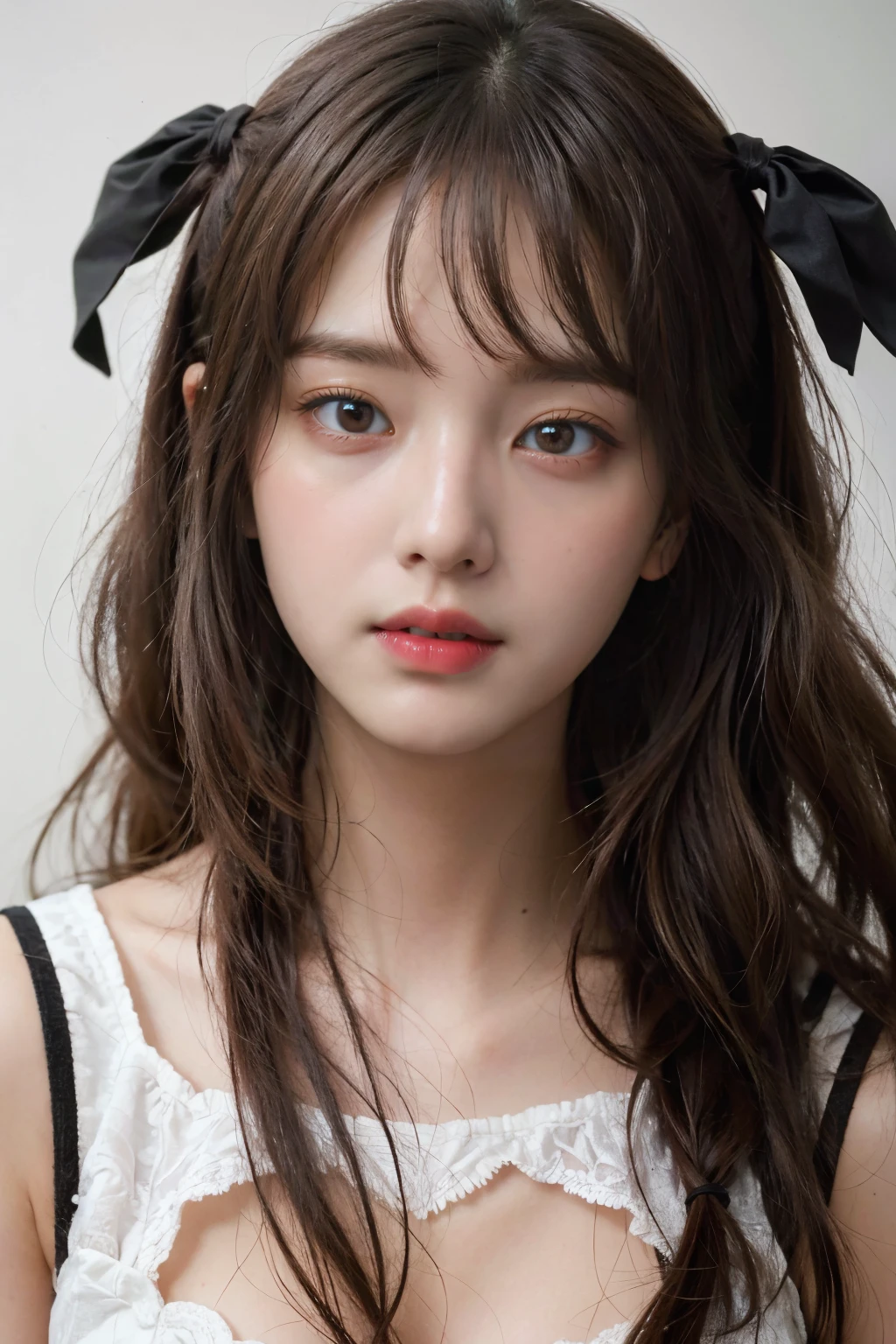 (photorealistic, best quality:1.4), masterpiece, 1girl, solo, portrait, long hair, torso, close up face, <lora:Cho_Hyunyoung:0.8>