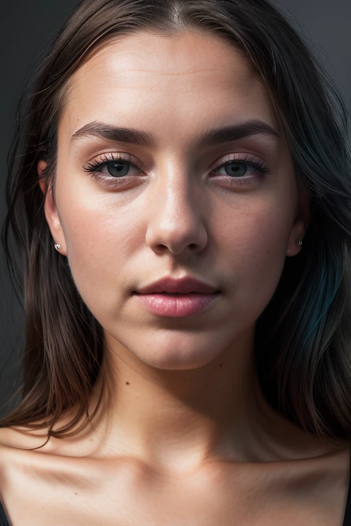 Merger_dani_sunhope,
(headshot:1.2) portrait on a (plain black background:1.2), (headshot:1.2), (face focus:1.1), (facing the camera:1.2), Head in the centre, (eye contact:1.3), (intense stare:1.1), mouth open, (facing straightforward:1.2), (forward facing:1.1), Head, face, Head focus, Head tilted down, looking slightly up at the camera,
bokeh, f1.4, 40mm, photorealistic, raw, 8k, textured skin, skin pores, intricate details <lora:epi_noiseoffset2:1>, epiCRealism