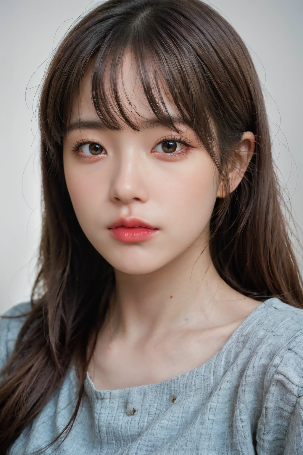 (photorealistic, best quality:1.4), masterpiece, 1girl, solo, portrait, long hair, torso, close up face,  <lora:Cho_Hyunyoung:0.8>