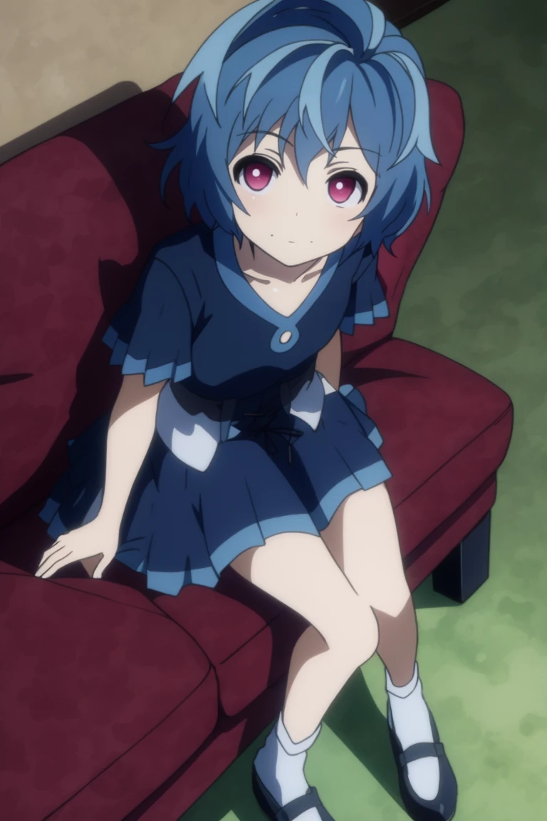 masterpiece, consistent background, indoors,
<lora:black_bullet Kohina Hiruko:0.7> Kohina Hiruko, sitting on sofa, drone pov, dutch angle, from above, looking at viewer