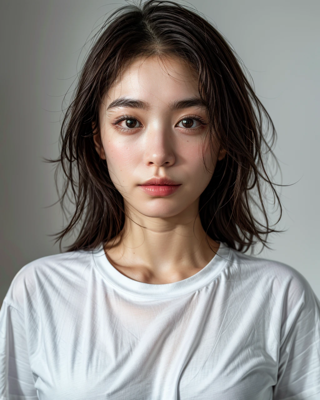 <lora:asiangirl:0.8>, (masterpiece, realistic, RAW, 8k),  <lora:add_detail:0.9>,  1girl, (upper body), t-shirt,