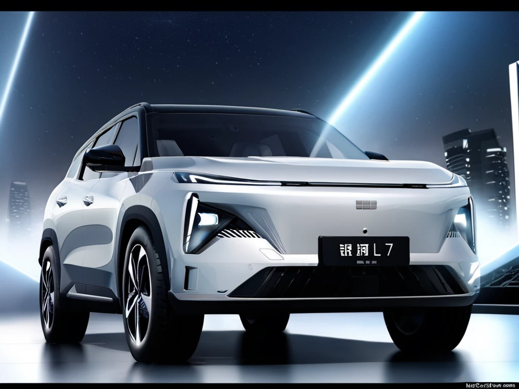 Geely L7,suv car,
<lora:Geely-L7extrrior:1>,cinema background,cinema lighting,poster,