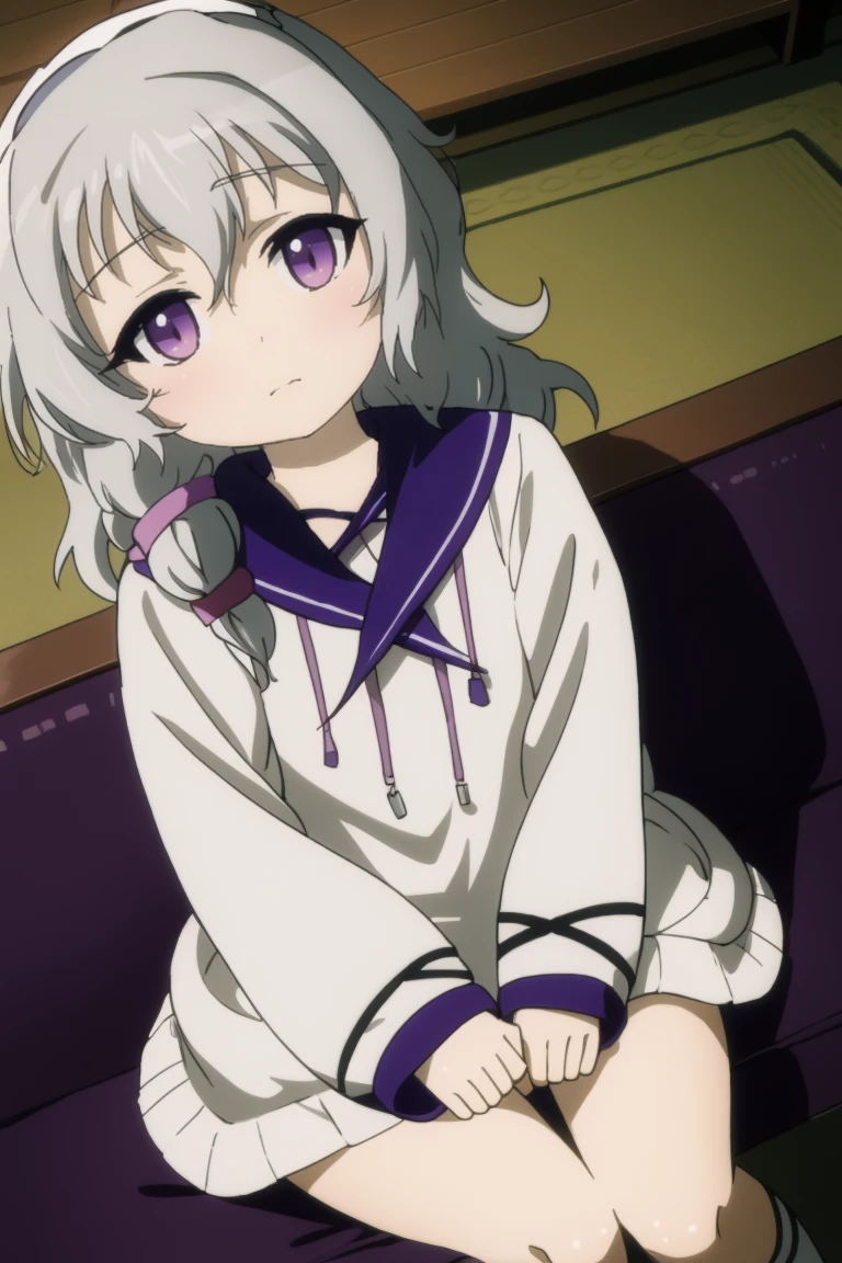 masterpiece, consistent background, indoors,
<lora:black_bullet Midori Fuse:0.7> Midori Fuse, sitting on sofa, drone pov, dutch angle, from above, looking at viewer