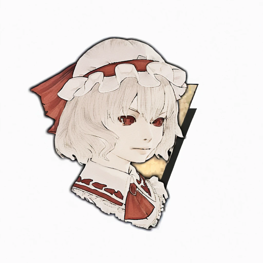 ffxiv battle talk portrait,simple background, white background, portrait,
remilia scarlet,touhou,
<lora:kohaku_delta_style_ffxiv_battle_lora:1>