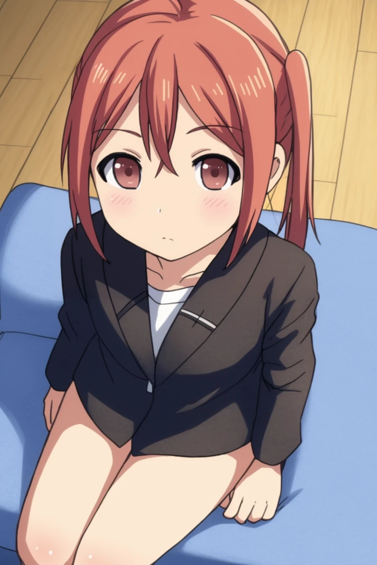 ((highest quality)), ((masterpiece)), (be familiar with), Perfect Face, indoor, Bedroom, Watching the audience,
One woman, Yuigahama Yui,
Open Mouth, Ecstatic expression, blush, smile,
Small breasts, Flat Chest, Young Girl, , , Girl,
Short Hair, Salmon-colored hair, Salmon-colored eyes, Side Pony,
Fully nude, Nipples exposed, Sex with a man with a big dick, 膣内ejaculation, Semen is taken, Insert a into your, Sex in missionary position, , Leg spread,