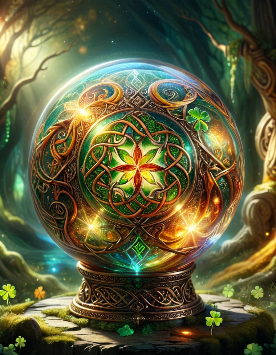 sparkling magical fantasy Magical orb, made out of transparent multicolored glass, light shines through, magical artifact, very detailed, amazing quality, intricate, cinematic light, highly detail, beautiful, surreal, dramatic, warm colors <lora:ral-cltc:1> ral-cltc