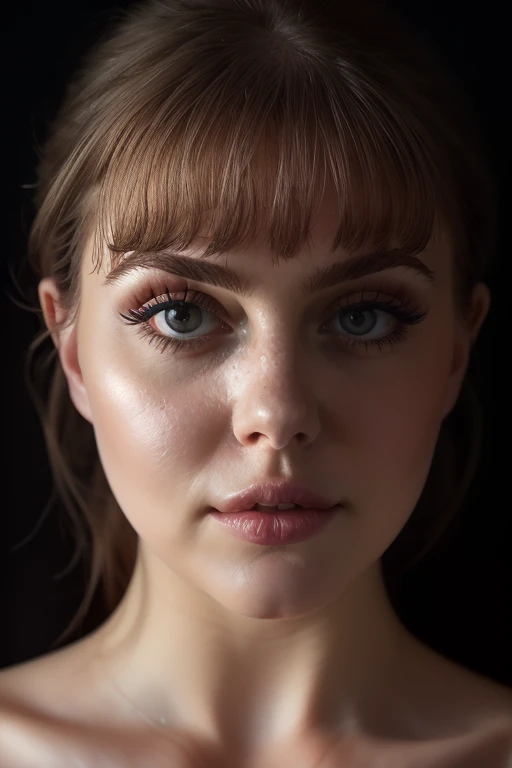 DEN_theslootmary_OF,
(headshot:1.1) portrait on a plain black background, (headshot:1.2), face focus, intricate (beautiful eyes:1.2), (wide open eyes:1.1), Big eyes, clean photo, circle lighting, high contrast,
bokeh, f1.4, 40mm, photorealistic, raw, 8k, textured skin, skin pores, intricate details <lora:epi_noiseoffset2:1>, epiCRealism