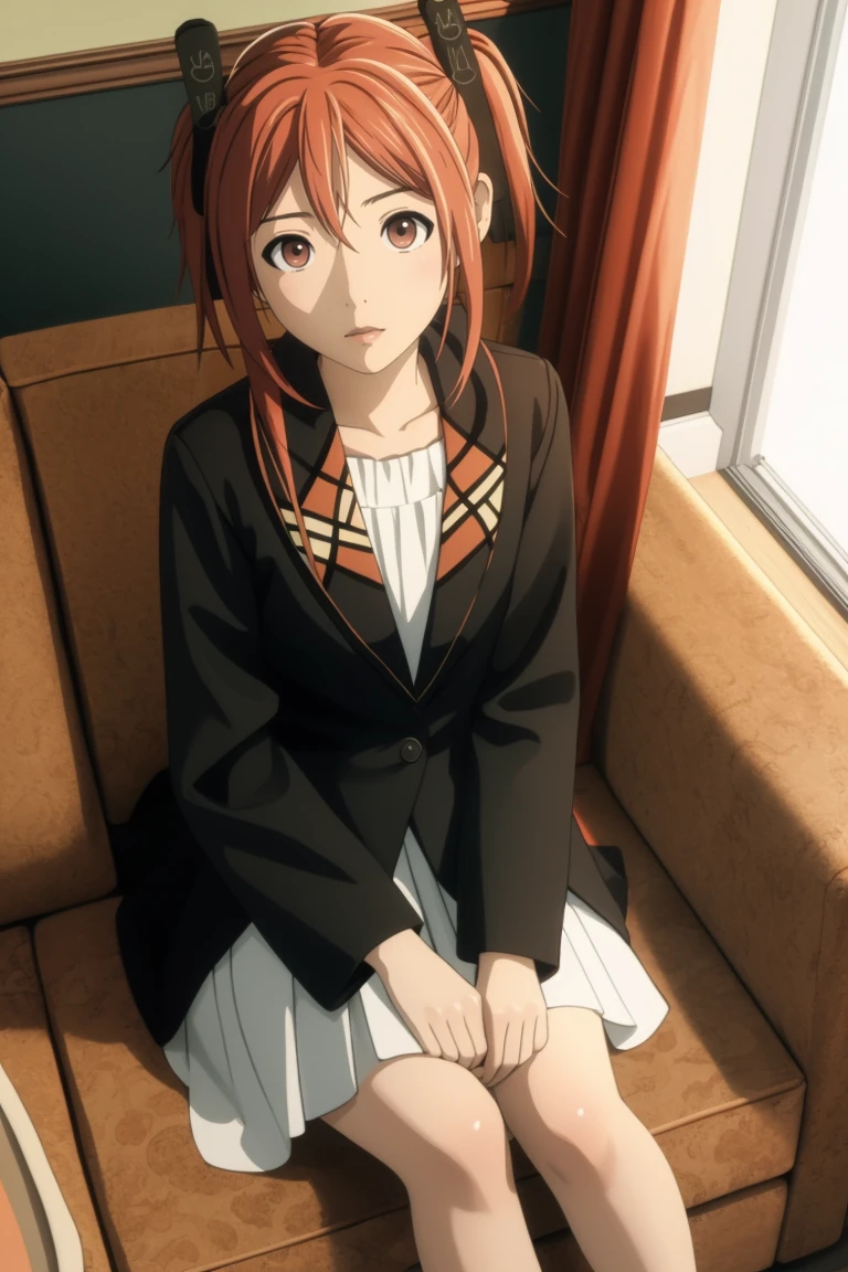 masterpiece, consistent background, indoors,
<lora:black_bullet enju aihara:0.7> enju aihara, sitting on sofa, drone pov, dutch angle, from above, looking at viewer