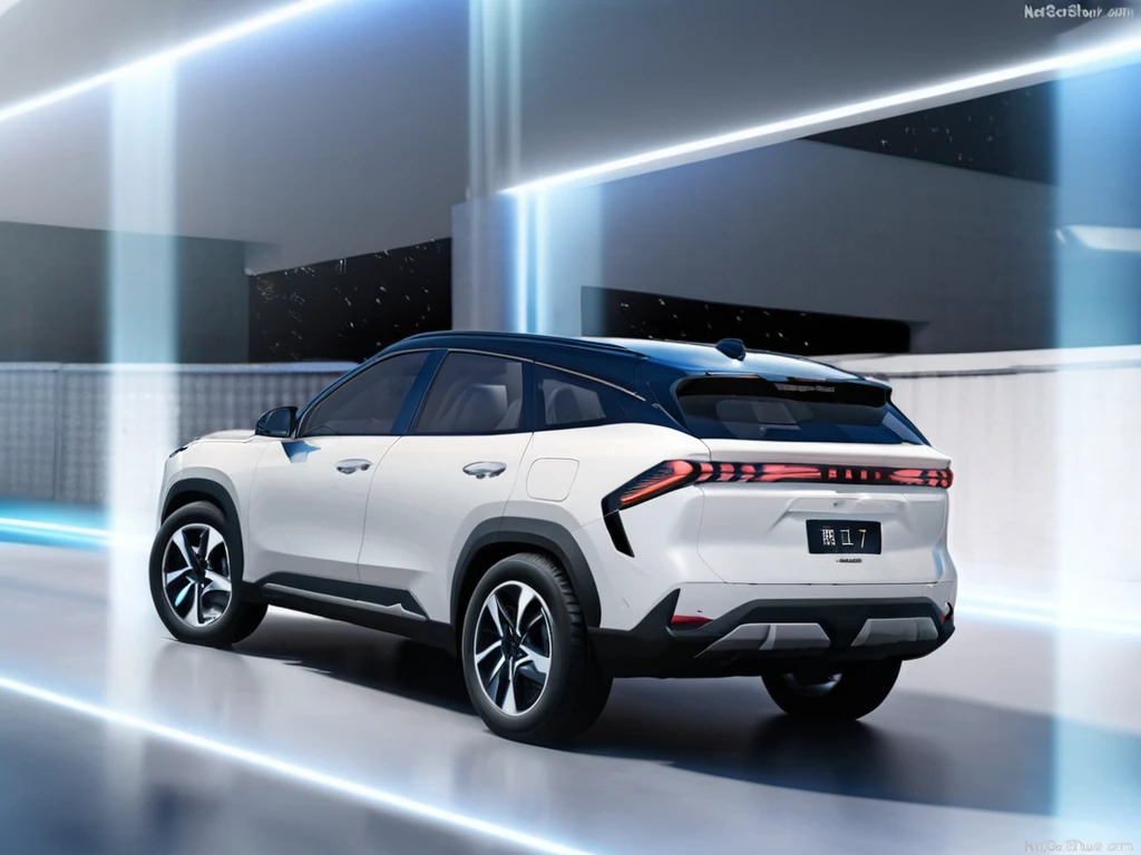Geely L7,suv car,rear view,
<lora:Geely-L7extrrior:1>,(cinema background:1.5),cinema lighting,poster,