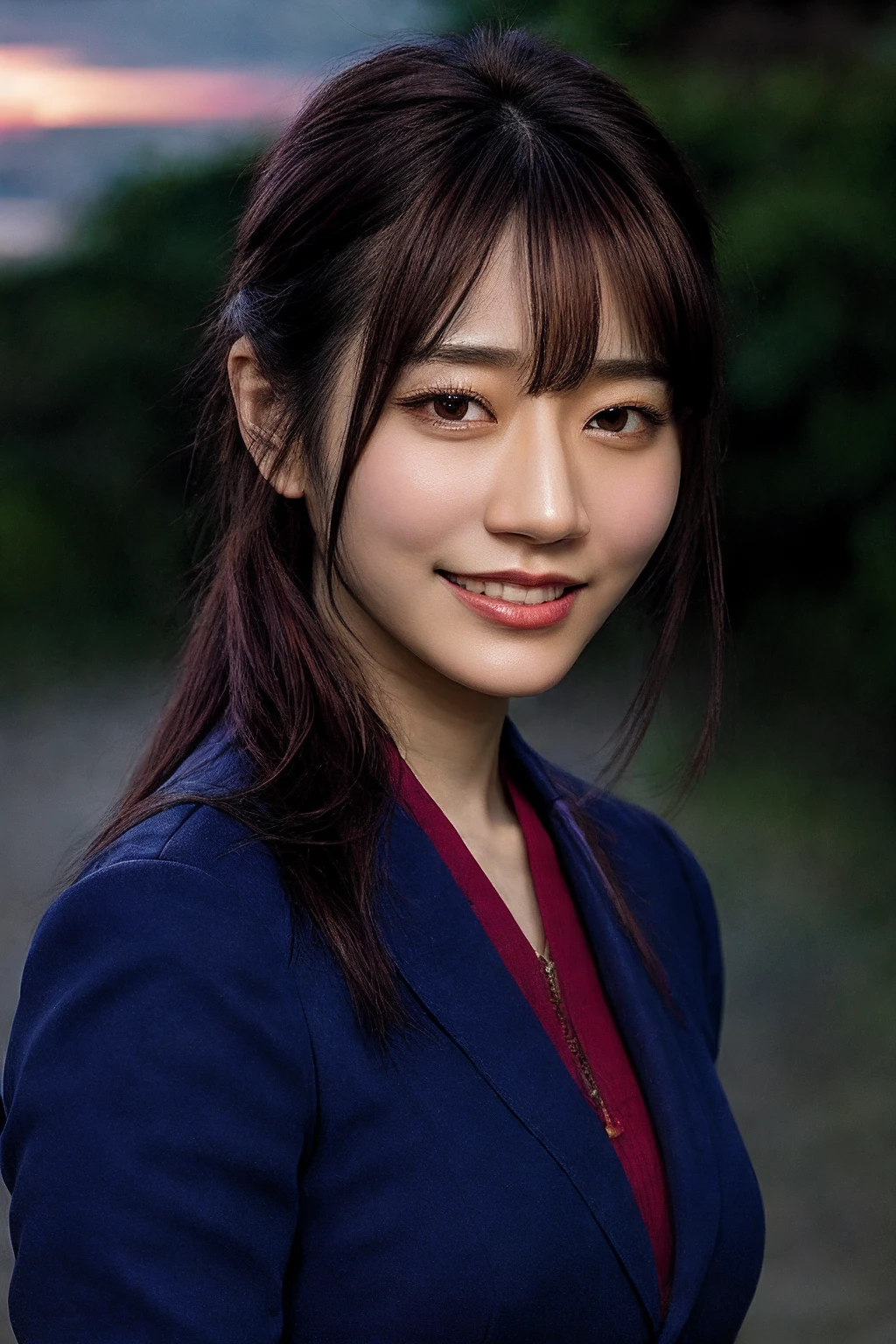 (SaikaK_SoloTI_v1:0.99),
a woman with a big smile on face,in a school uniform,
photorealistic, masterpiece, high quality, artistic, unique, professional, 8k, RAW photo, best quality,flattering, (cinematic:1.3),outside,sky and hills background, sunset,
<lora:add_detail:0.6> <lora:LowRa:1>