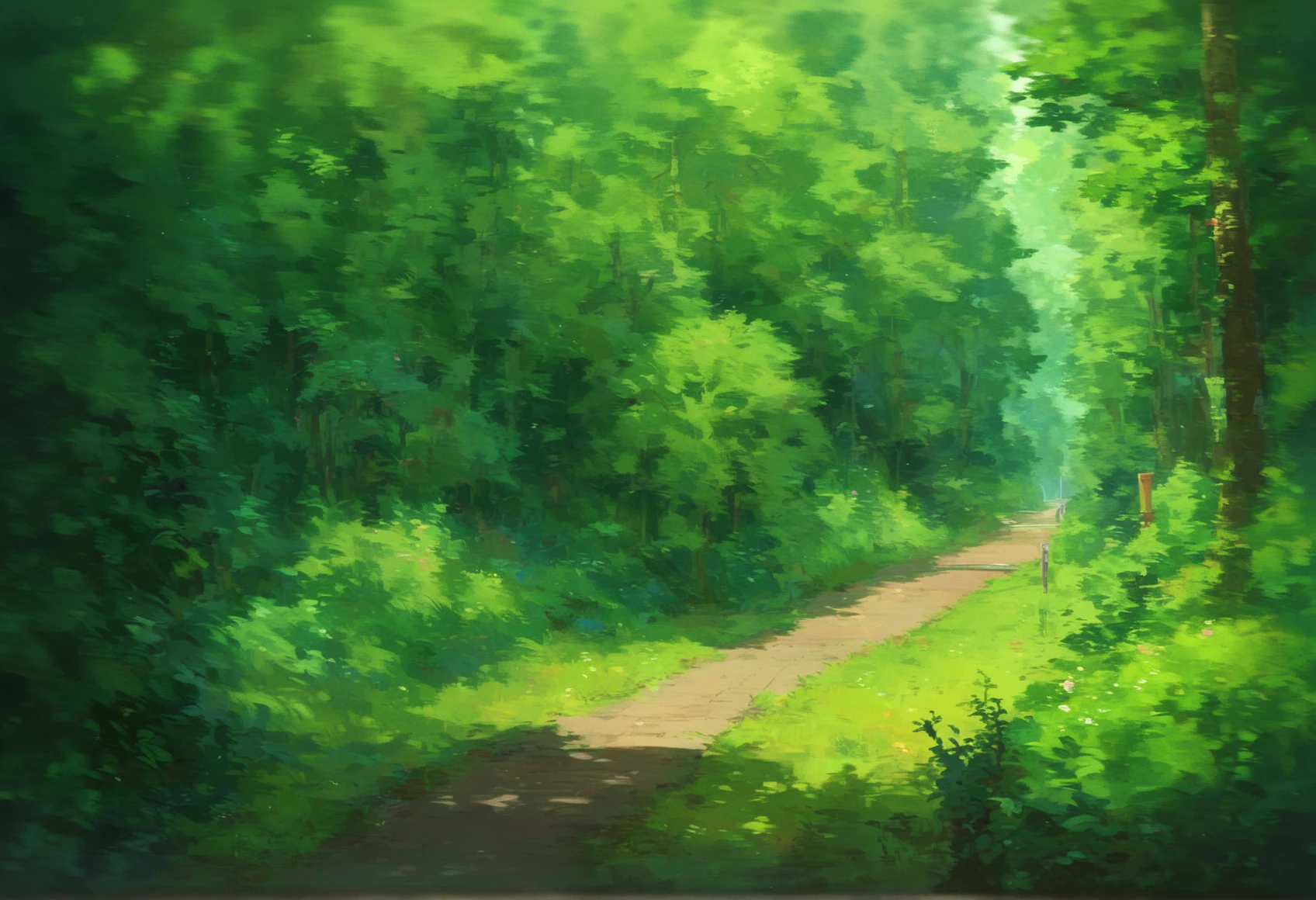 <lora:Detailed_Anime_Style_Backgrounds_for_PonyXL:0.8> score_9, score_8_up, score_7_up, score_6_up, source anime,
 a girl standing on a train track, tree, nature, forest, bush, grass, 1girl