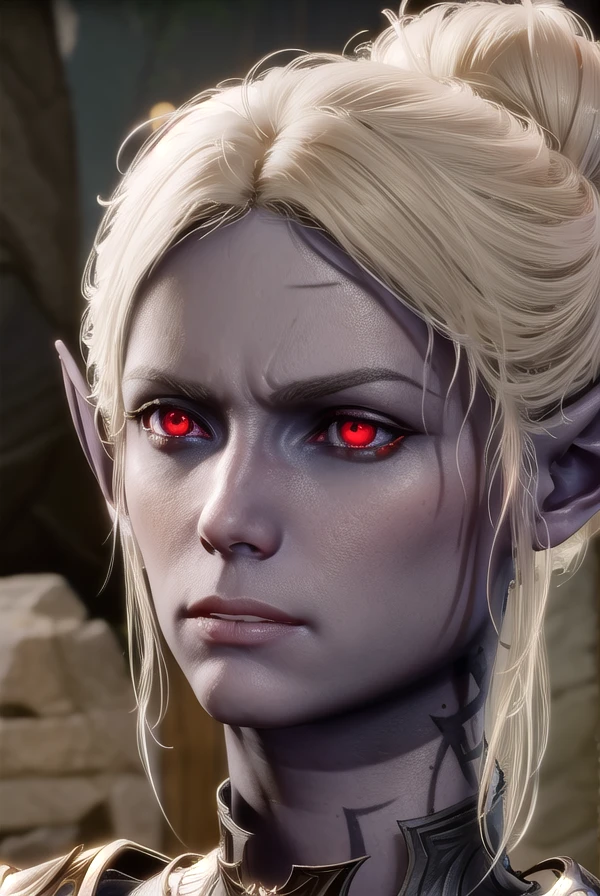 mintharabaenre, <lora:minthara baenre-lora-nochekaiser:1>,
minthara baenre, (red eyes:1.3), white hair, pointy ears, colored skin, elf, grey skin, purple skin,
BREAK armor, shoulder armor, breastplate,
BREAK outdoors,
BREAK looking at viewer, dynamic pose,
BREAK <lyco:GoodHands-beta2:1>, (masterpiece:1.2), best quality, high resolution, unity 8k wallpaper, (illustration:0.8), (beautiful detailed eyes:1.6), extremely detailed face, perfect lighting, extremely detailed CG, (perfect hands, perfect anatomy),